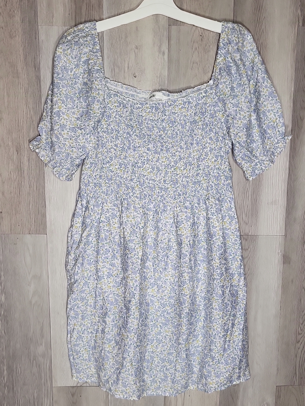 Elodie Floral Prairie Dress Smocked Bodice Puff Sleeve Cottagecore XL